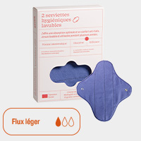 Anae Wasbaar maandverband licht 2stuks