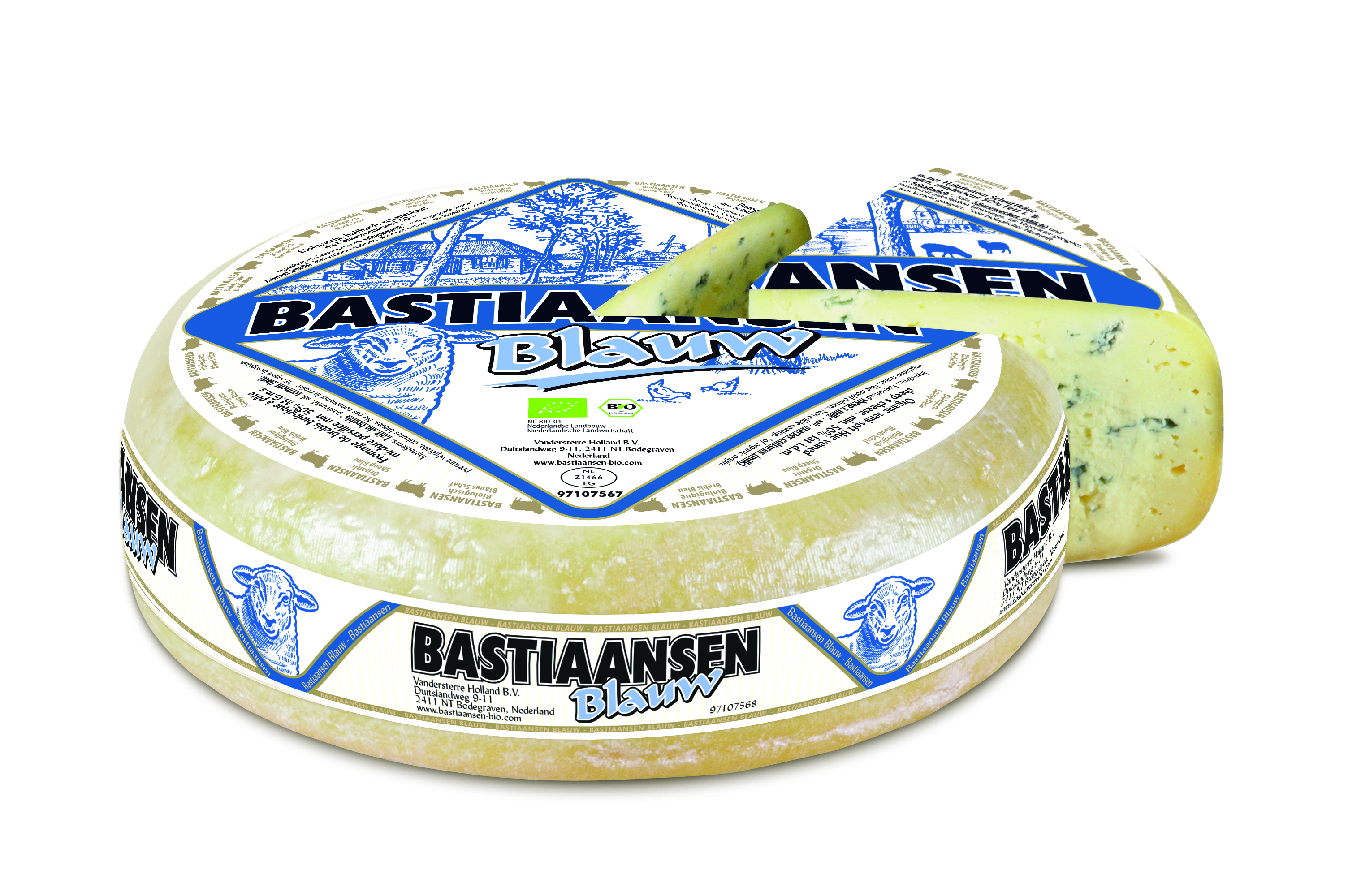 Bastiaansen Kaas schaap blauw bio 4kg