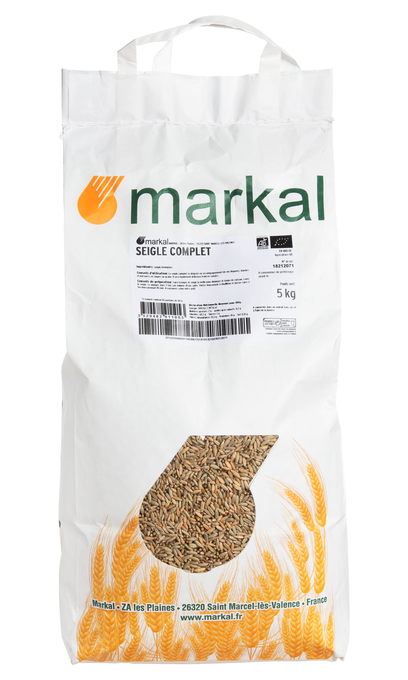 Markal Seigle complet bio 5kg