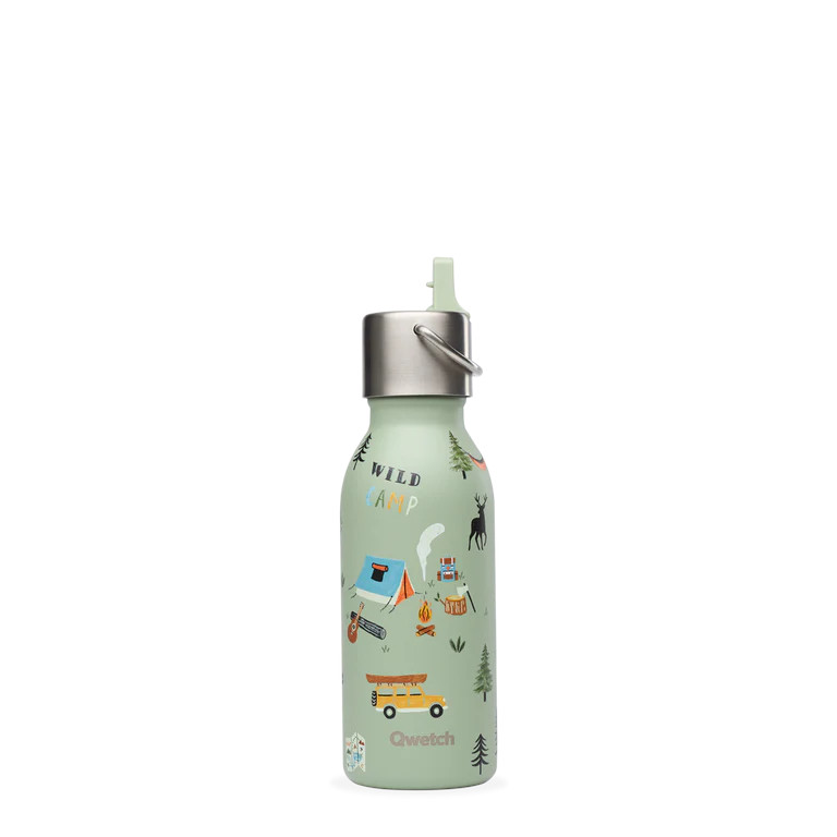 Qwetch Bouteille isotherme kids yosemite vert tilleul 350ml - 9393