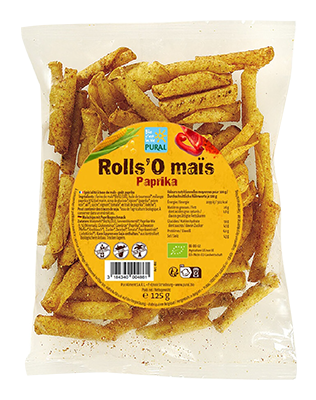 Pural Rolls'O maïs paprika bio 125g