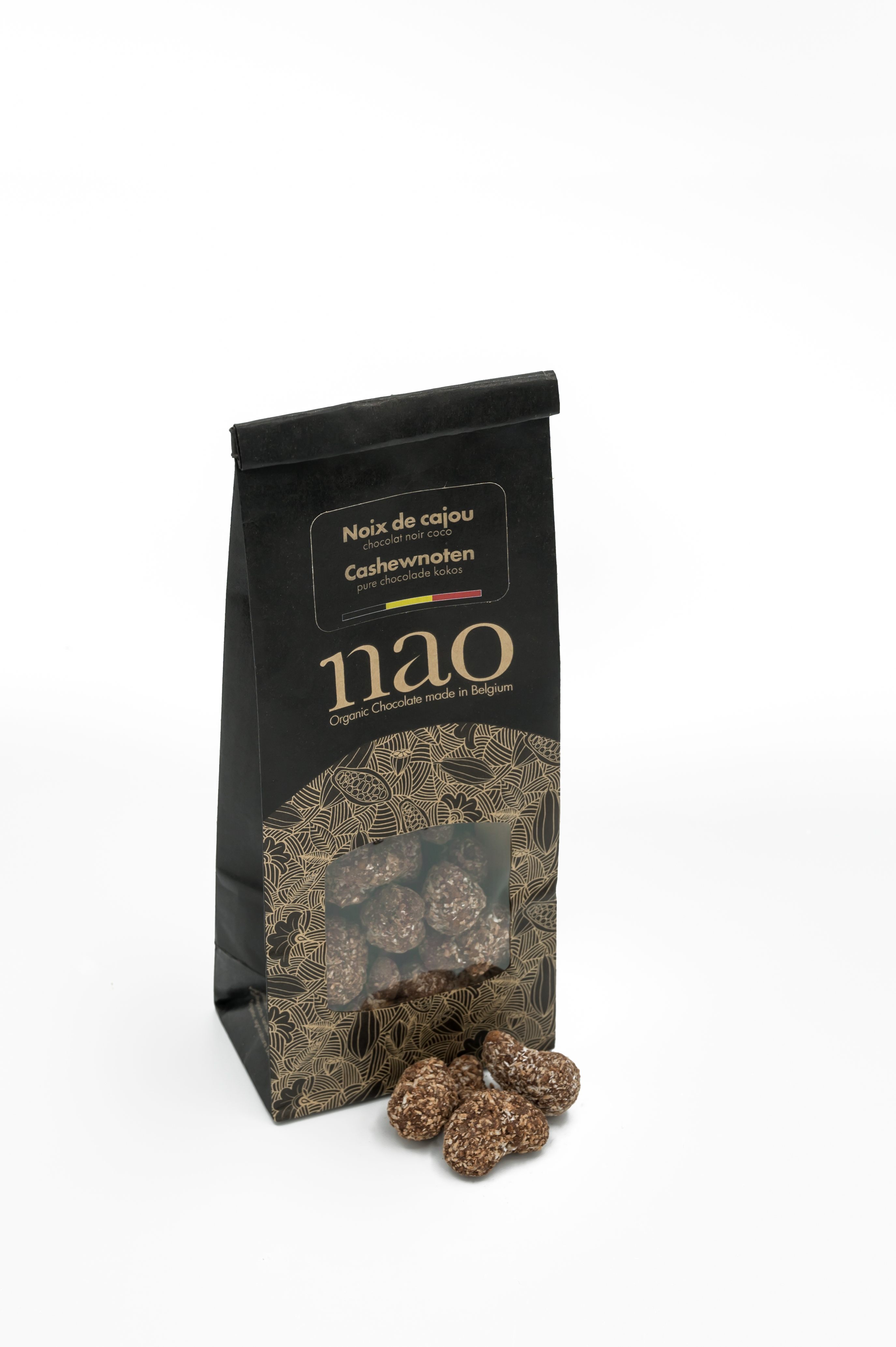 Nao Noix de cajou chocolat noir 72% coco râpée bio 100g