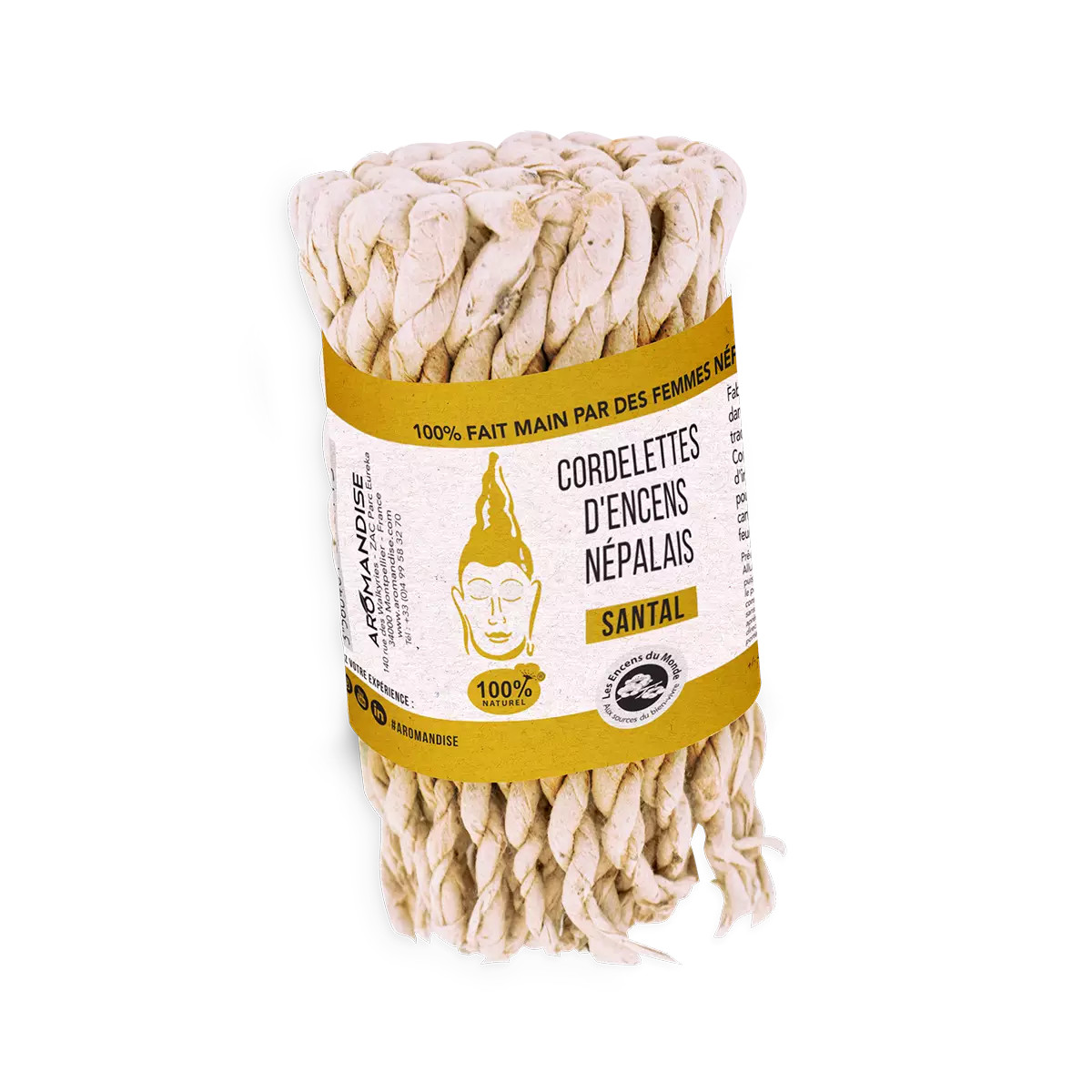 Aromandise Wierook koordjes Nepali sandelhout 40st