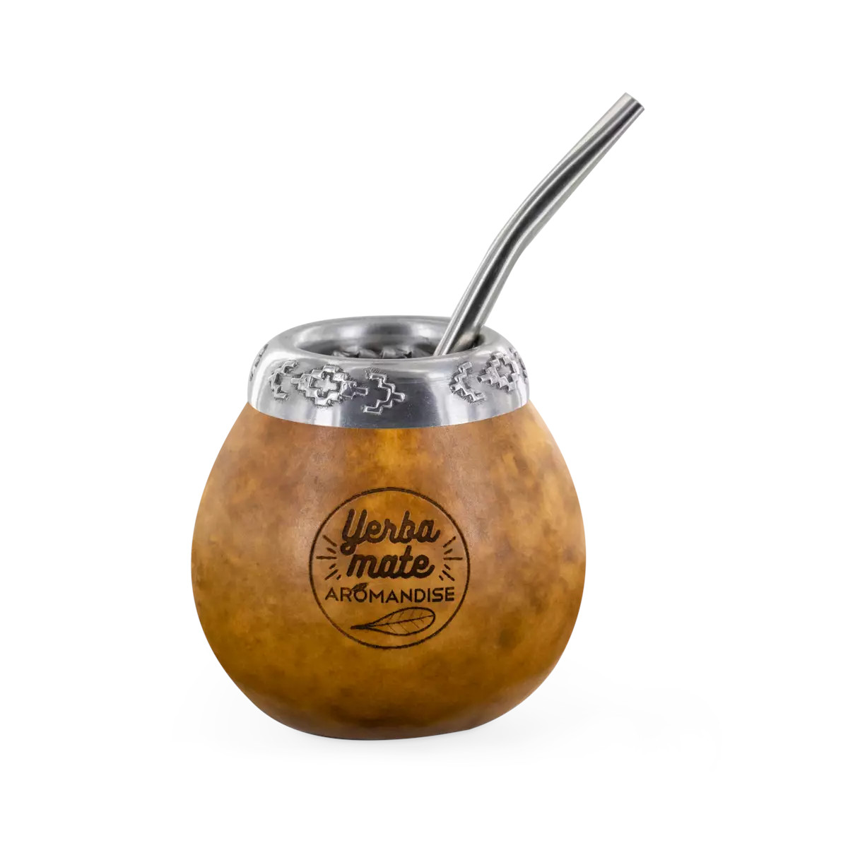 Aromandise Rietje en natuurlijke kalebas voor mate 200ml