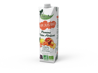 Les Fées Bio Jus pomme/pêche/abricot bio 1l - 7991