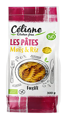 Céliane Fusilli riz & maïs bio & sans gluten 300g