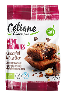 Céliane Brownies chocolat noisettes bio & sans gluten 170g