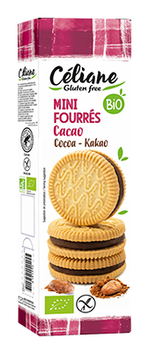 Céliane Mini biscuits fourrés cacao bio & sans gluten 125g