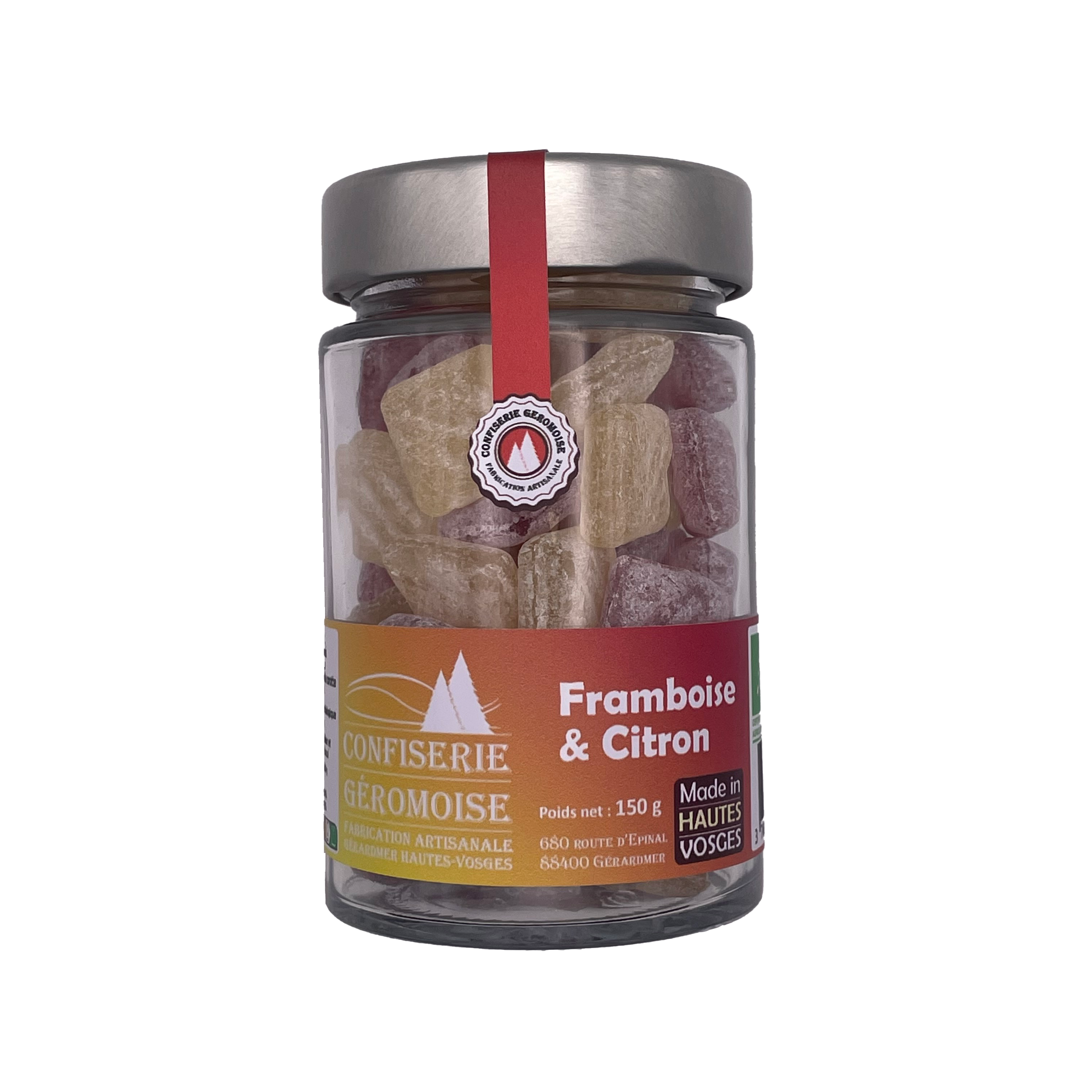 Pastilles des Vosges Framboos/citroen bio 150g