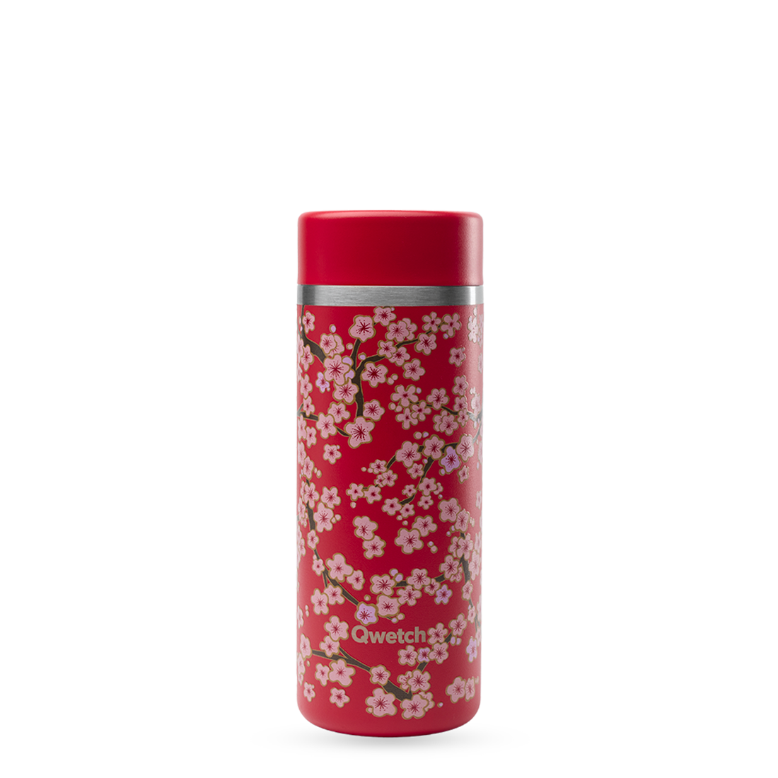Qwetch Theepot bloemen rood 400ml