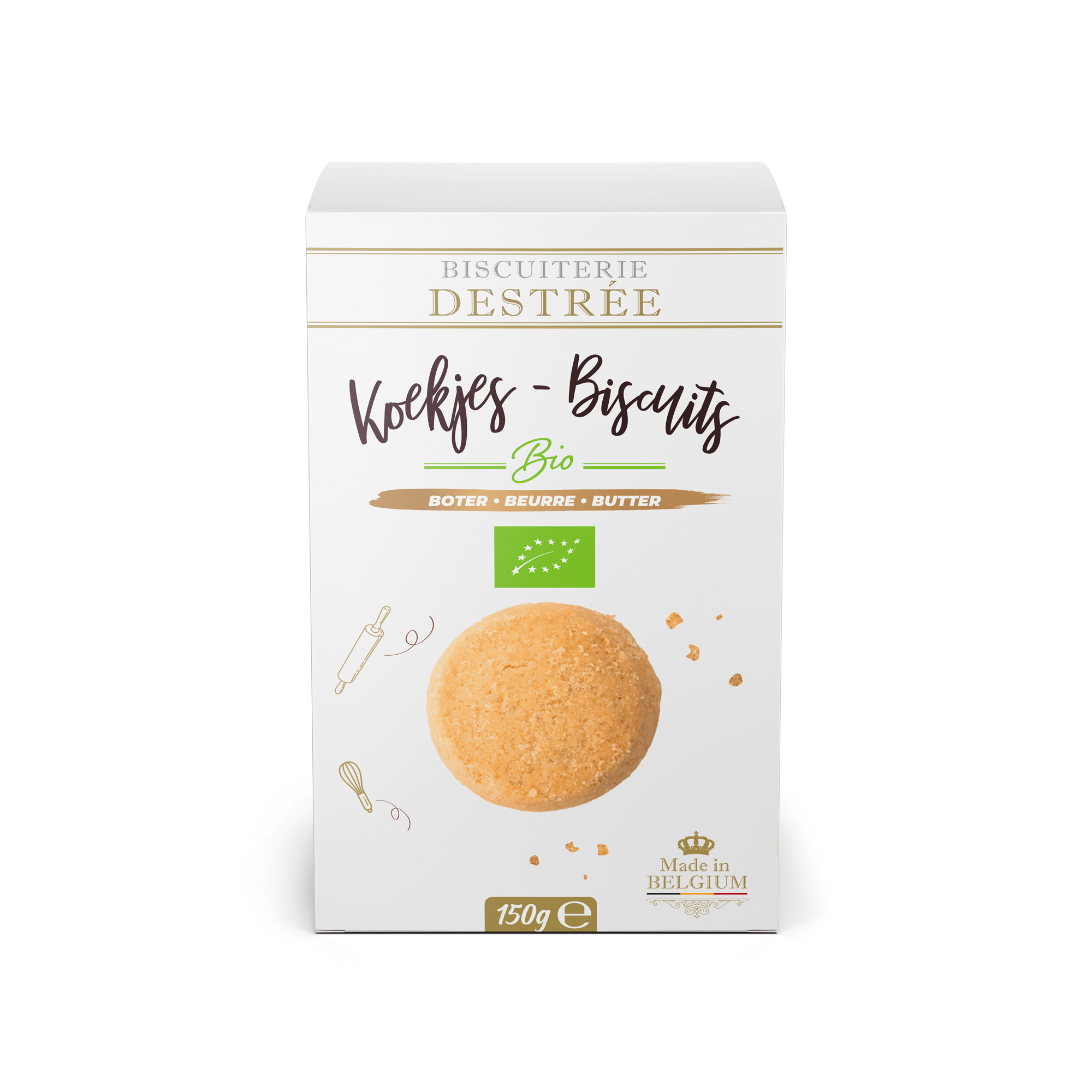 Biscuiterie Destrée Boterkoekjes bio 150g