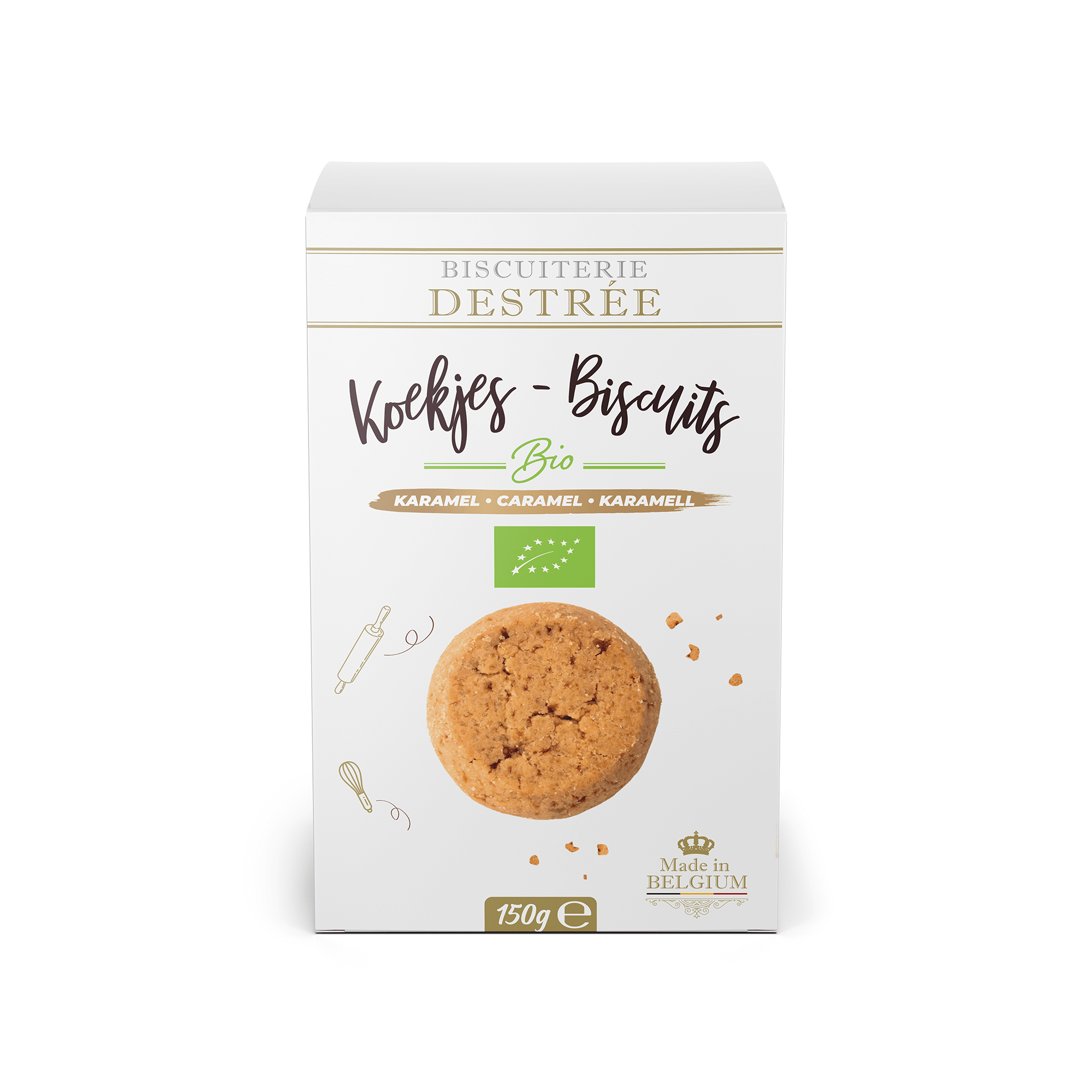 Biscuiterie Destrée Karamel koekjes bio 150g