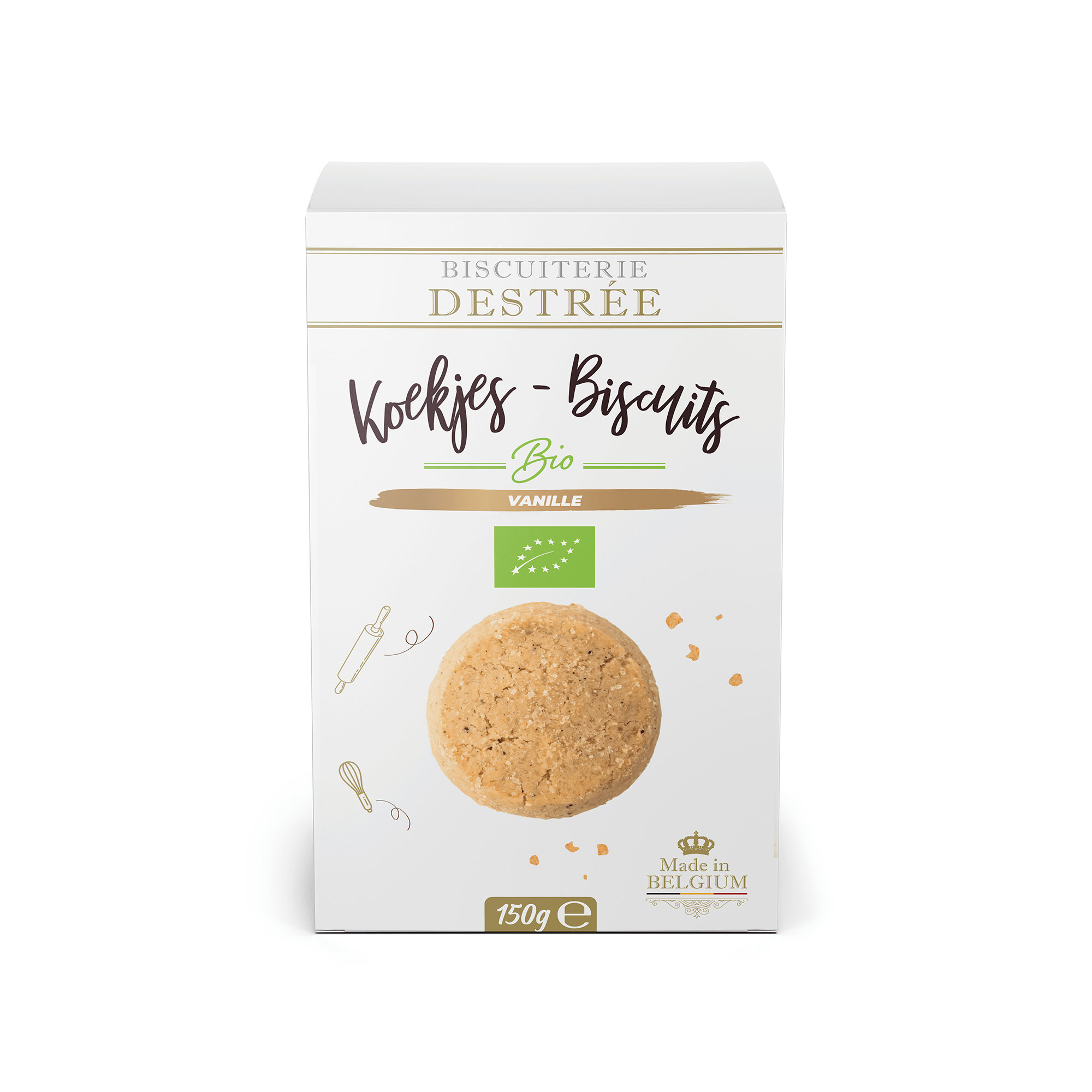 Biscuiterie Destrée Vanille koekjes bio 150g