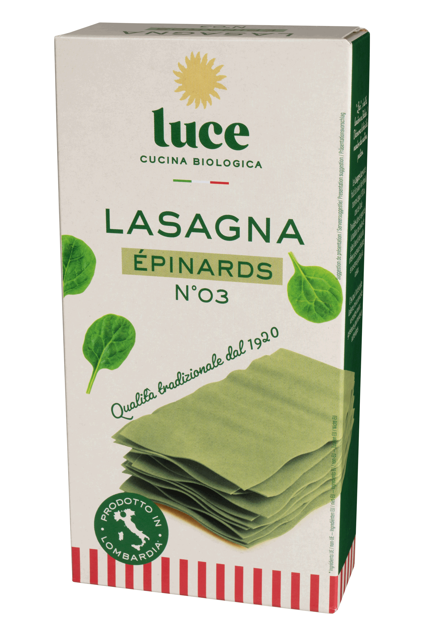 Luce Spinazielasagne bio 250g