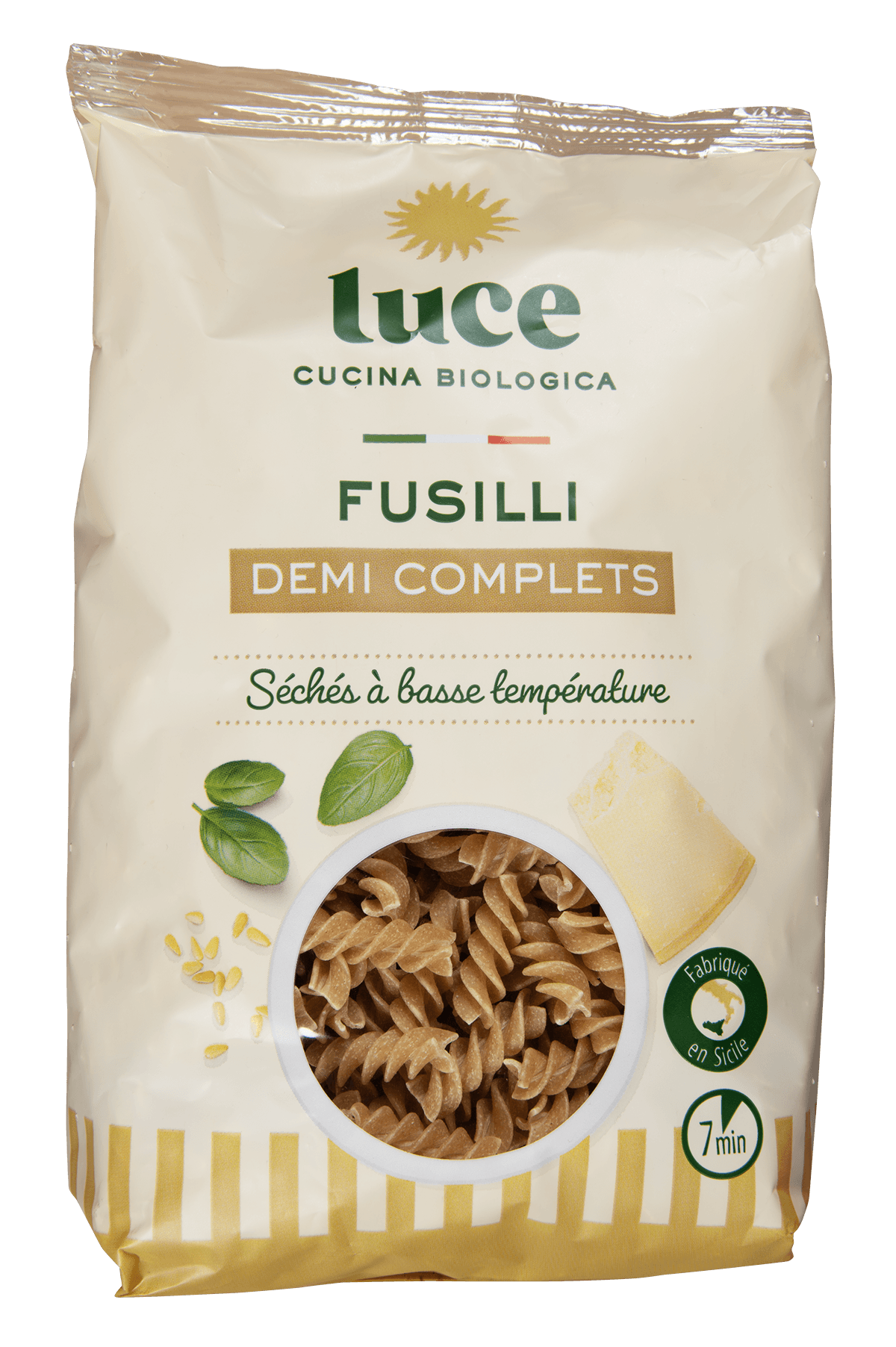 Luce Fusilli demi-complets séchés à basse température bio 500g