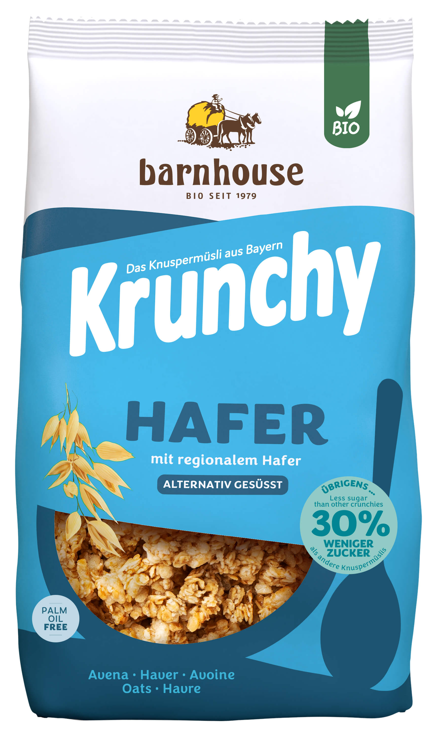 Barnhouse Krunchy haver puur z.s. bio 625g