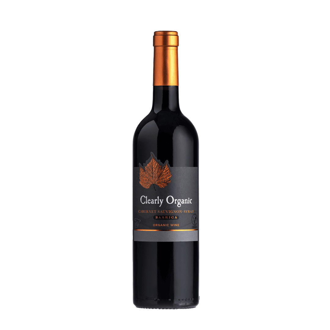 Clearly Organic Wijn rood Syrah-Cab Sauvig Barrica 14% bio 75cl