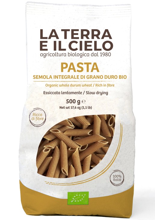 La Terra e il Cielo Penne volkoren bio 500g
