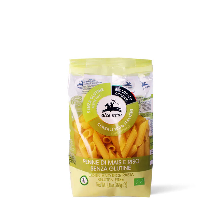Alce Nero Penne à base de maïs et de riz sans gluten bio 250g