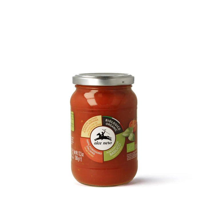 Alce Nero Tomatensaus met basilicum bio 350g