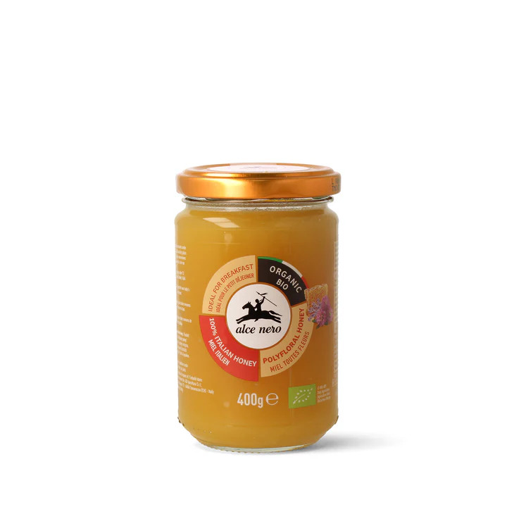 Alce Nero Italiaanse polyflorale honing bio 400g