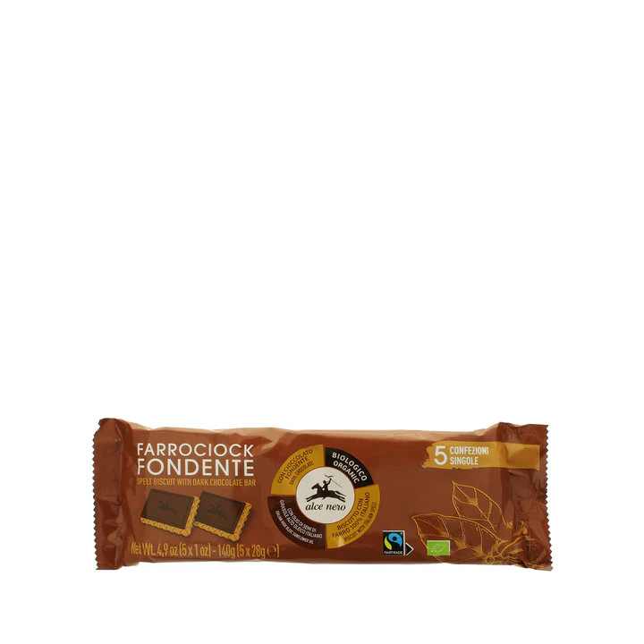 Alce Nero Biscuits d'épeautre au chocolat noir Fairtrade bio 140g