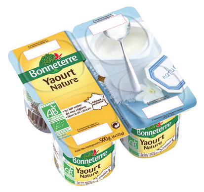 Bonneterre Yoghurt natuur bio 4x125g