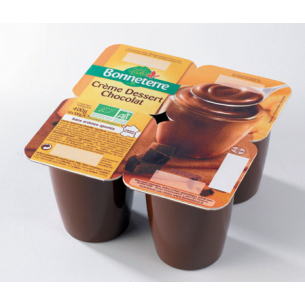 Bonneterre Chocolade dessert bio 4x100g