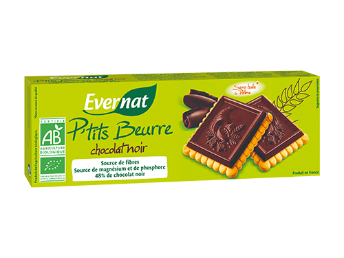 Evernat P'tits beurre pure chocolade bio 150g