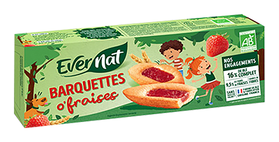 Evernat Koekjes met aardbei bio 120g