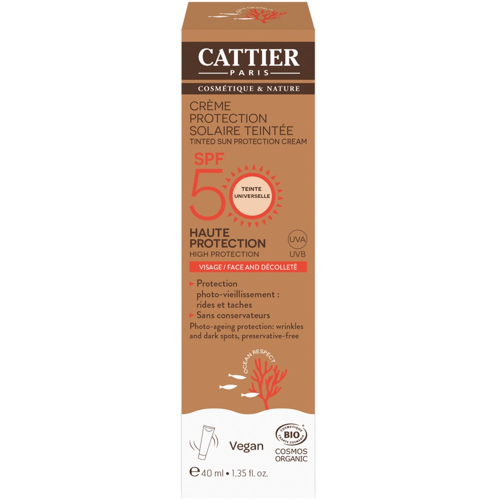 Cattier Crème protection solaire visage et decolleté bio 40ml