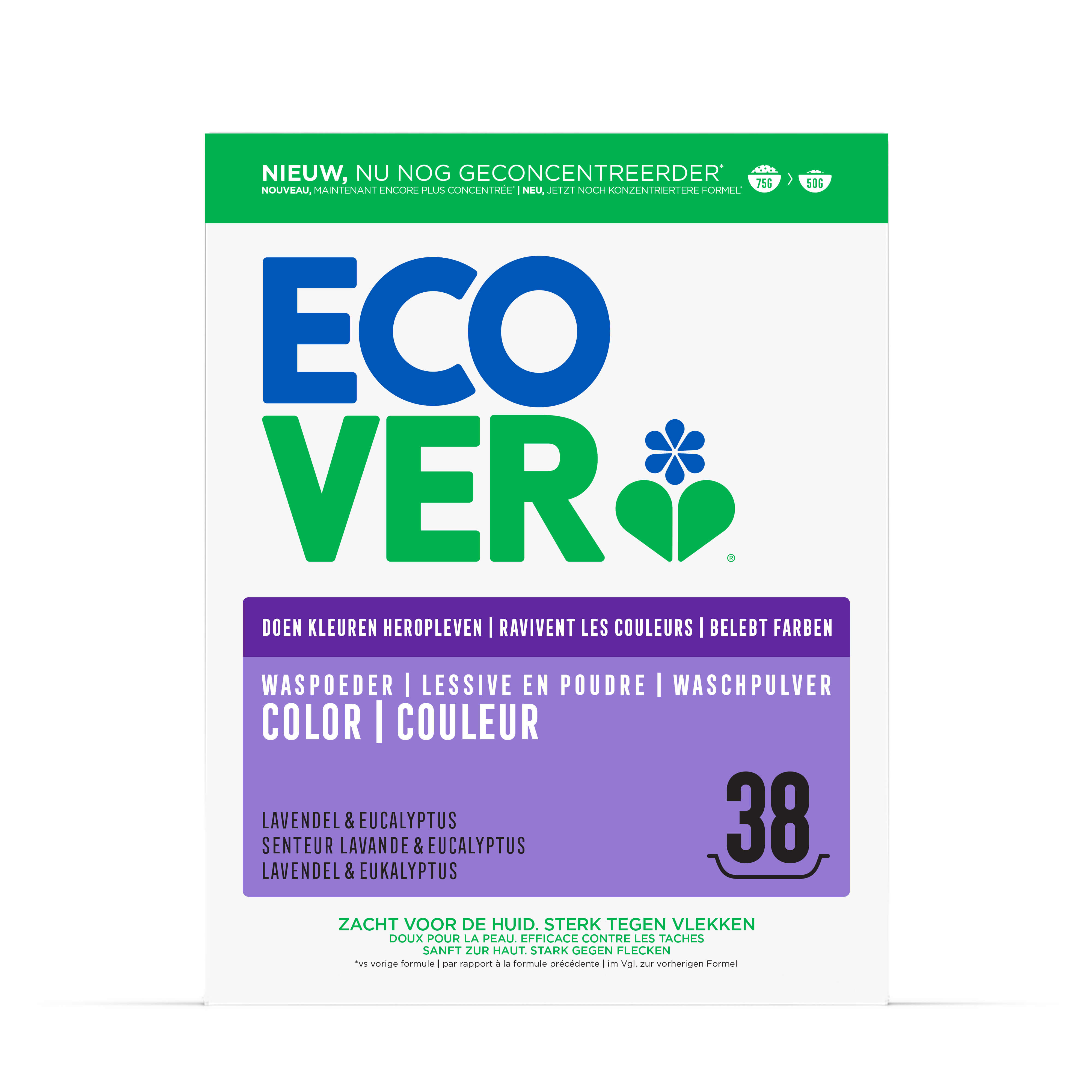 Ecover Lessive poudre coleurs 1,9KG