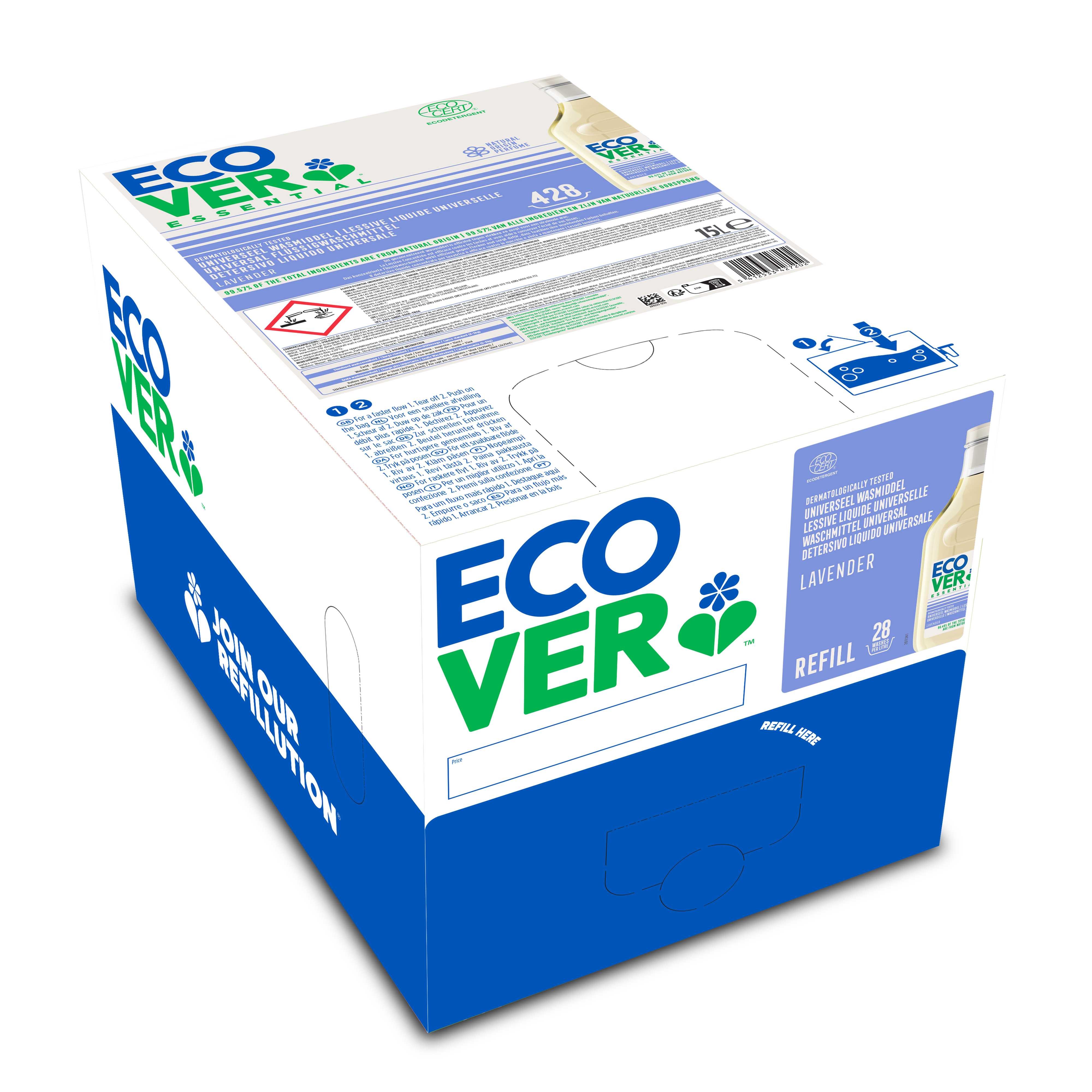 Ecover Essential Lessive liquide 15L