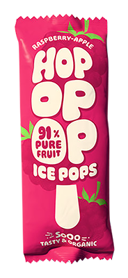 Hopopop Fruitijsje appel-framboos bio 63ml