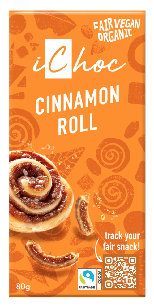 Ichoc Cinnamon roll fairtrade bio 80g