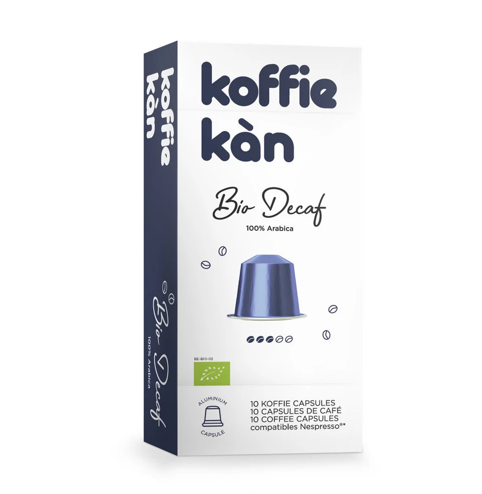 Koffie Kàn Decaf bio 10 capsules