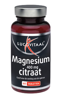 Lucovitaal Magnesium 400mg citraat 60tabletten PL 472/219