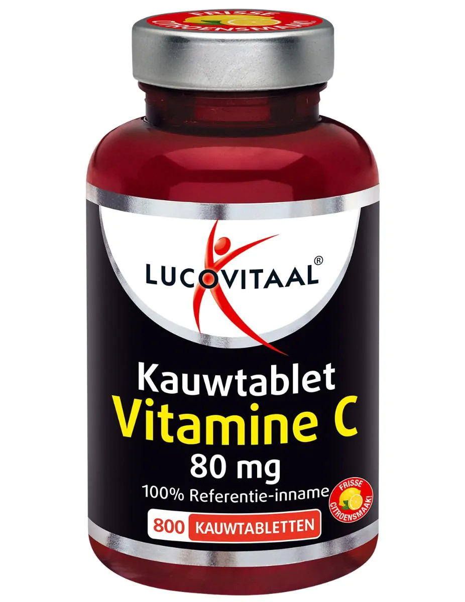 Lucovitaal Vitamine C 80 mg, 800 comprimés à croquer