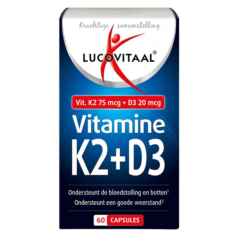 Lucovitaal Vitamine K2 + D3 60 capsules