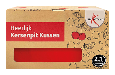 Lucovitaal Coussin carré Cherry Stone