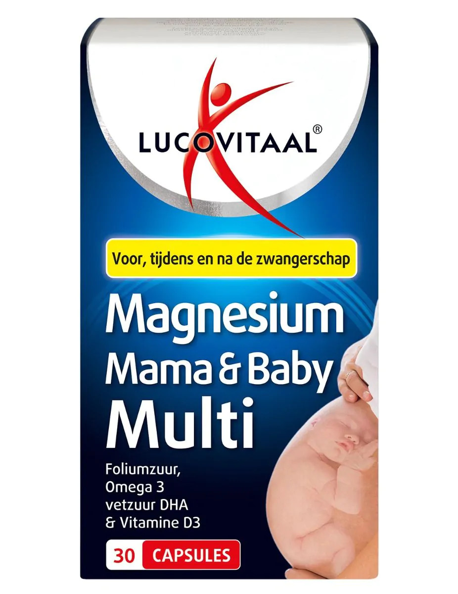 Lucovitaal Magnésium maman & bébé multivitamines grossesse 30 capsules