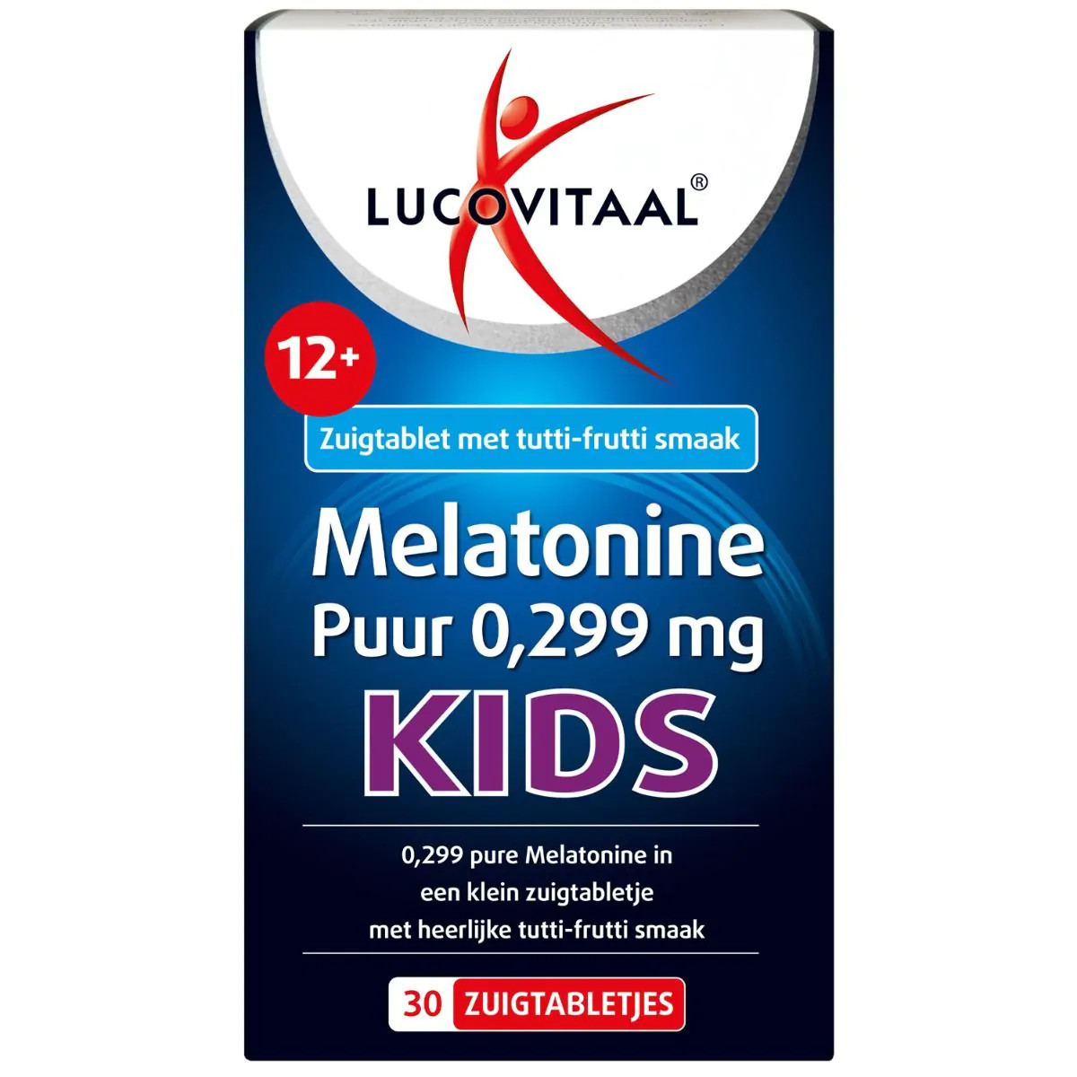 Lucovitaal Mélatonine pour enfants 0,299mg saveur tutti-frutti 30 pastilles