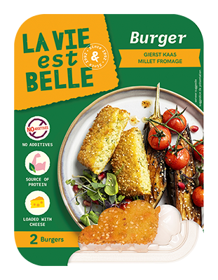 La vie est belle Gierst-sesam burger bio 2x105g