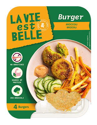La vie est belle Mini burger broccoli bio 4x45g
