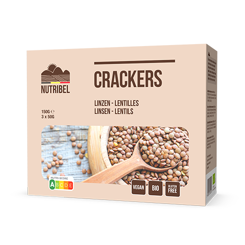 Nutribel Crackers linzen bio 150g