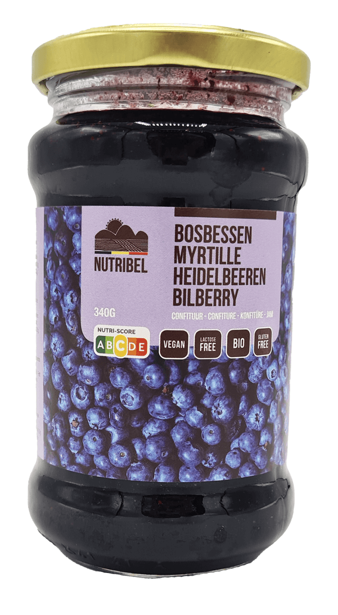 Nutribel Bosbessen confituur bio 340g