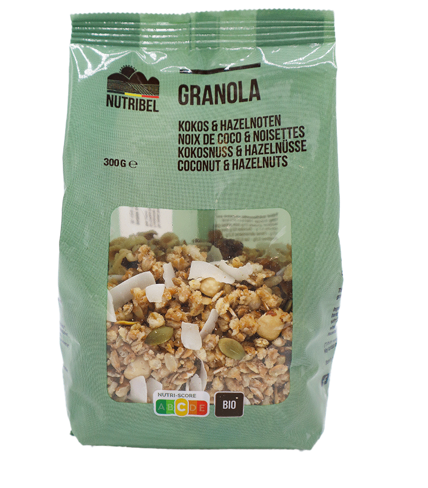 Nutribel Granola kokos hazelnoot bio 300g