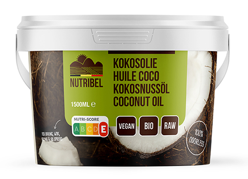 Nutribel Kokosolie geurloos bio 1500ml