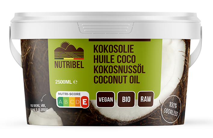 Nutribel Kokosolie geurloos bio 2500ml