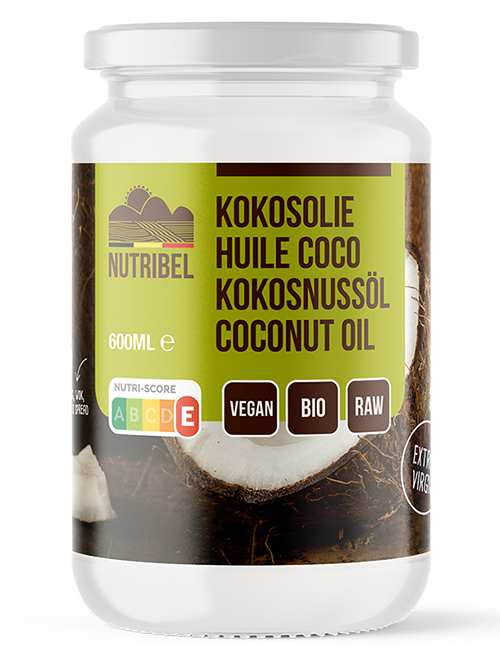 Nutribel Huile de noix de coco extra vierge bio 600ml